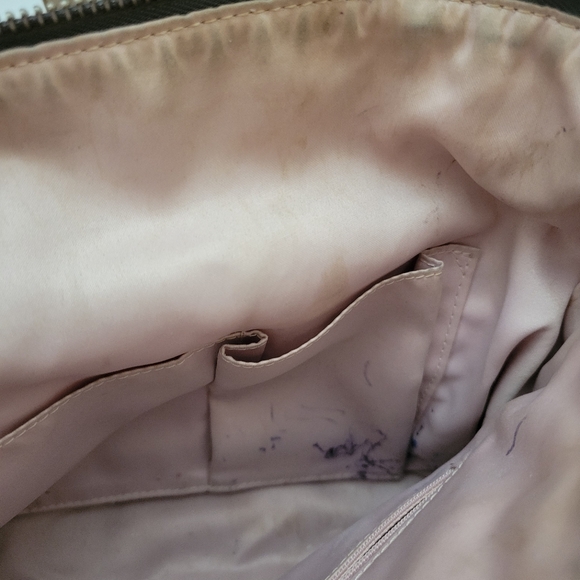 Authentic Coach Ashley gathered satin satchel gray shoulder handbag F20084 - Picture 12 of 13